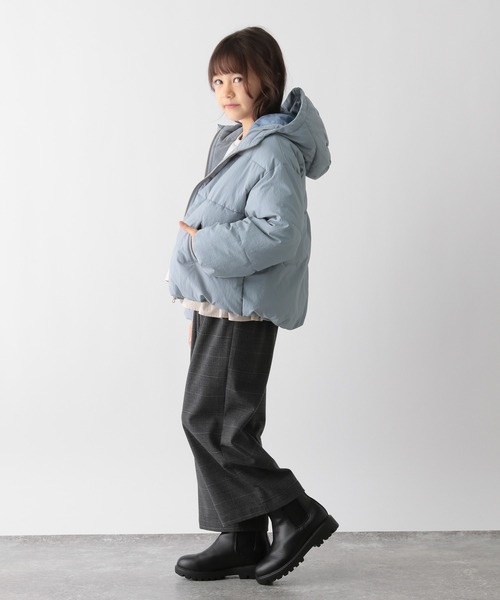 GLOBAL WORK Smile Seed Store（グローバルワーク スマイルシードストア）の「ガールズ中綿フードブルゾン/キッズ/145463（ブルゾン・キッズ・ナチュラル/ピンク/ブルー・150cm/120cm/140cm/130cm/110cm）」の18枚目の写真