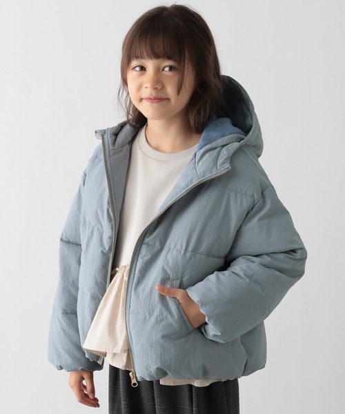 GLOBAL WORK Smile Seed Store（グローバルワーク スマイルシードストア）の「ガールズ中綿フードブルゾン/キッズ/145463（ブルゾン・キッズ・ナチュラル/ピンク/ブルー・150cm/120cm/140cm/130cm/110cm）」の21枚目の写真