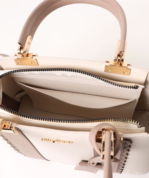 axes femme（アクシーズファム）の「タグチャーム付き配色バッグ（ボストンバッグ・レディース・グレー/ピンク/キナリ・FREE）」の6枚目の写真