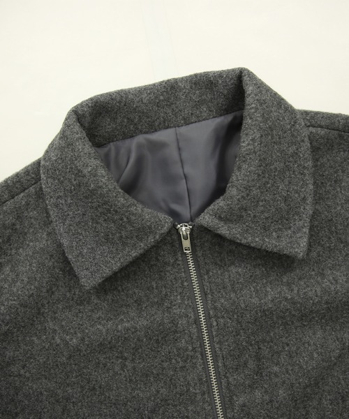 and it_（アンドイット）の「フェイクウールボリュームスリーブショートブルゾン（ブルゾン・レディース・ブラック/チャコール・M）」の16枚目の写真
