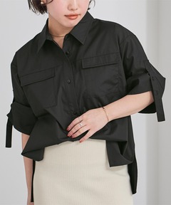 ATON/エイトン】別注 STRETCH WOOLY NYLON S/S SHIRT JACKET/別注