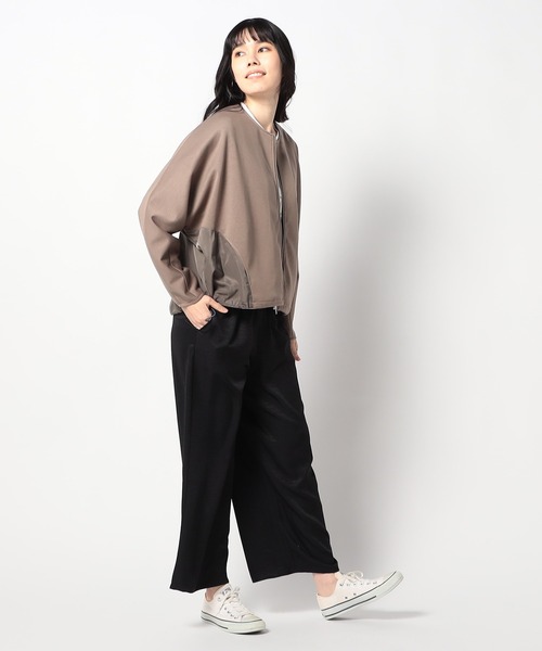 Grand PARK（グランドパーク）の「光沢ありヴィンテージツイル　イージーパンツ（その他パンツ・レディース・ブラック/チャコールグレー/グレイッシュベージュ・LARGE/MEDIUM）」の4枚目の写真