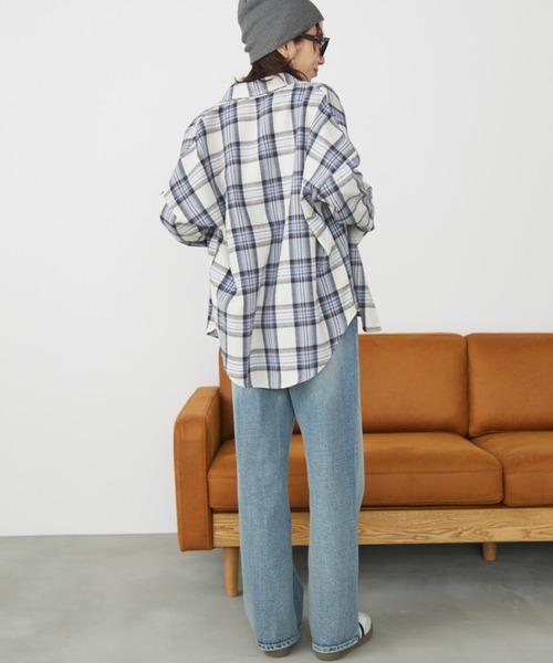 Auntie Rosa Holiday(アンティローザホリデー)の「チェックレギュラーカラーシャツ(シャツ/ブラウス・レディース・ブルー/ブラック・FREE)」の12枚目の写真