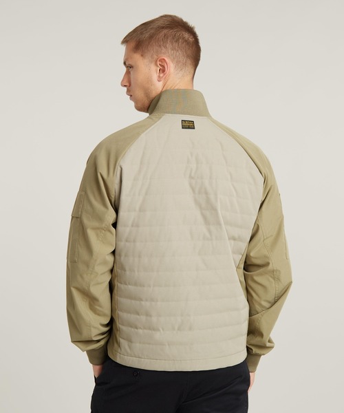 G-STAR（ジースター）の「TRACK OVERSHIRT/切り替えデザイントラックジャケット/撥水ジップアップブルゾン（ジャージ・メンズ・ベージュ系その他/ダークブラック・SMALL/X-LARGE/LARGE/MEDIUM/X-SMALL）」の10枚目の写真