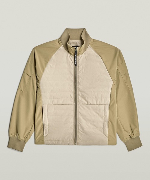 G-STAR(ジースター)の「TRACK OVERSHIRT/切り替えデザイントラックジャケット/撥水ジップアップブルゾン(ジャージ・メンズ・ベージュ系その他/ダークブラック・SMALL/X-LARGE/LARGE/MEDIUM/X-SMALL)」の14枚目の写真