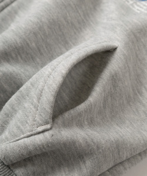 【セール】【別注 上下セット ルームウェア】クロップド丈 ジップパーカー & スウェットワイドパンツ(ドローコード付) ハートワンポイント刺繍 上下セットアップ/ 24AW（ルームウェア/パジャマ）｜make a ray!（メイク ア レイ！）