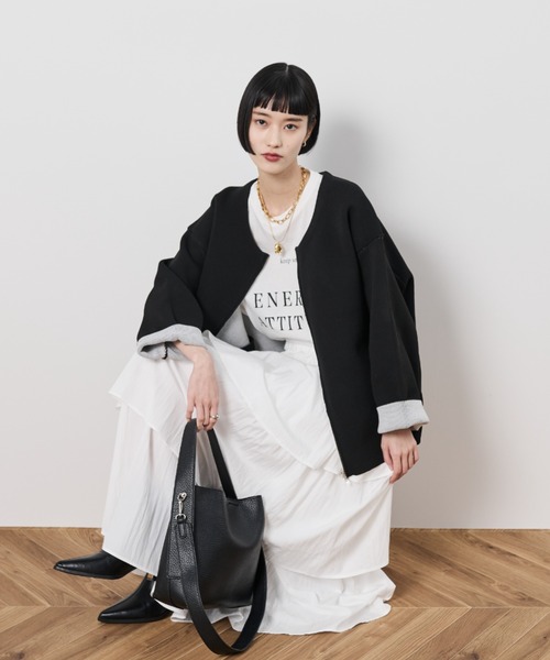 Shelly island（シェリーアイランド）の「2WAYフェイクレザーバッグ（ショルダーバッグ・レディース・ブラック/ブラウン・FREE）」の8枚目の写真