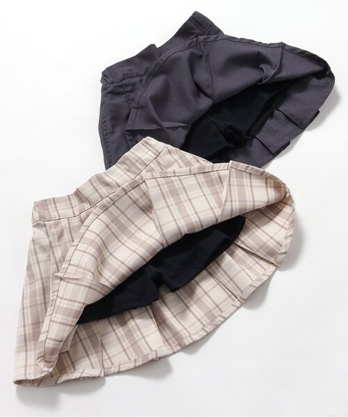 apres les cours（アプレレクール）の「【フォーマル対応/ジュニア対応】ボックスプリーツスカート（スカート・キッズ・グレー/チェック・80/90/100/110/120/130/140）」の8枚目の写真