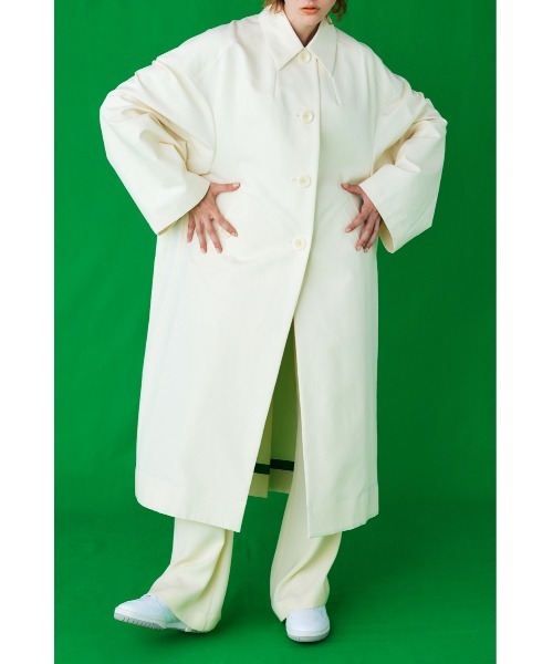 ENFOLD（エンフォルド）の「COTTON DOUBLEステンカラーコート（ステンカラーコート・レディース・キナリ・38/36）」の2枚目の写真