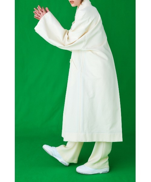 ENFOLD（エンフォルド）の「COTTON DOUBLEステンカラーコート（ステンカラーコート・レディース・キナリ・38/36）」の3枚目の写真