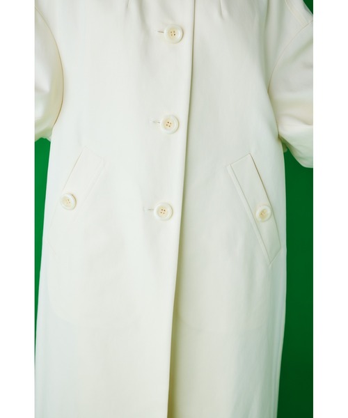 ENFOLD（エンフォルド）の「COTTON DOUBLEステンカラーコート（ステンカラーコート・レディース・キナリ・38/36）」の7枚目の写真