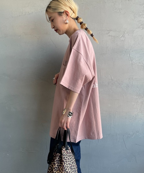 Manhattan Portage（マンハッタンポーテージ）の「[MANHATTAN PORTAGE/マンハッタンポーテージ] 別注 ポケット刺繍 バックプリントTシャツ（Tシャツ/カットソー・レディース・ブラック/ネイビー/ピンク/ホワイト・XL/L/M/S）」の19枚目の写真