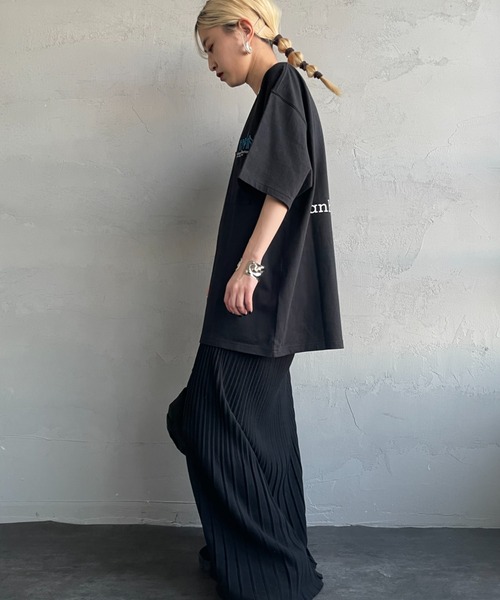 Manhattan Portage（マンハッタンポーテージ）の「[MANHATTAN PORTAGE/マンハッタンポーテージ] 別注 ポケット刺繍 バックプリントTシャツ（Tシャツ/カットソー・レディース・ブラック/ネイビー/ピンク/ホワイト・XL/L/M/S）」の12枚目の写真