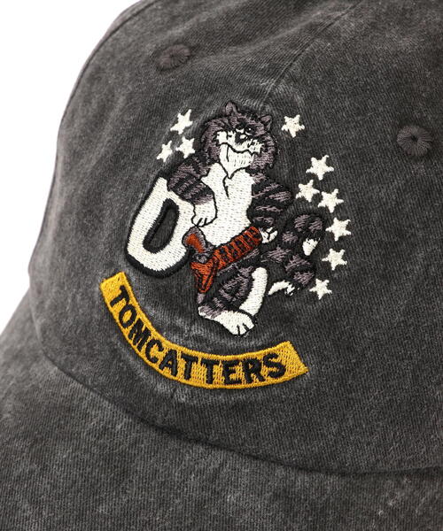 AVIREX（アヴィレックス）の「US NAVY TOMCAT PIGMENT CAP / USネイビー トムキャット ピグメント キャップ / AVIREX / アヴィレックス（キャップ・メンズ・ベージュ/カーキ/チャコールグレー・F）」の4枚目の写真