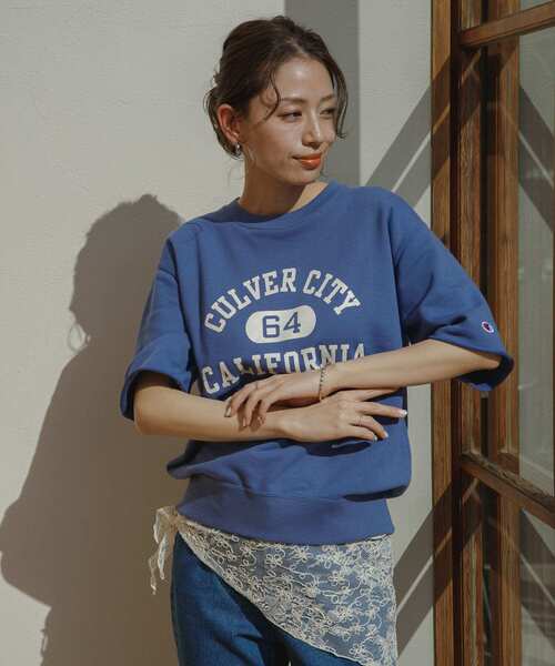 Champion（チャンピオン）の「『別注』Champion×Sonny Label　ロゴスウェットTシャツ（スウェット・レディース・オートミール/ブラック/グレー/ブルー・MEDIUM/LARGE）」の20枚目の写真