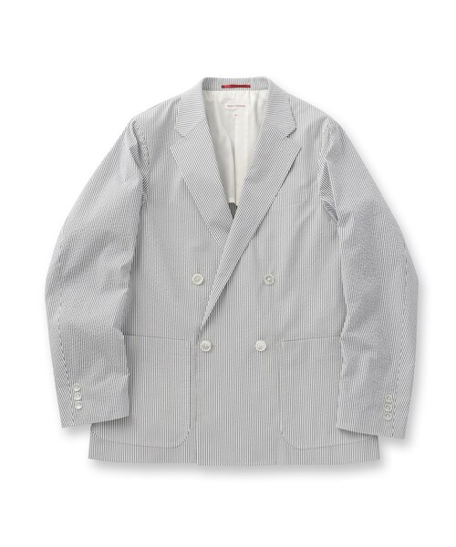 DRESSTERIOR(ドレステリア)の「【セットアップ可/吸湿速乾】COOLMAX シアサッカー サマージャケット(テーラードジャケット・メンズ・ブルー系その他3・90/92/91/94)」の3枚目の写真