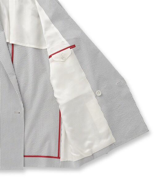 DRESSTERIOR(ドレステリア)の「【セットアップ可/吸湿速乾】COOLMAX シアサッカー サマージャケット(テーラードジャケット・メンズ・ブルー系その他3・90/92/91/94)」の8枚目の写真