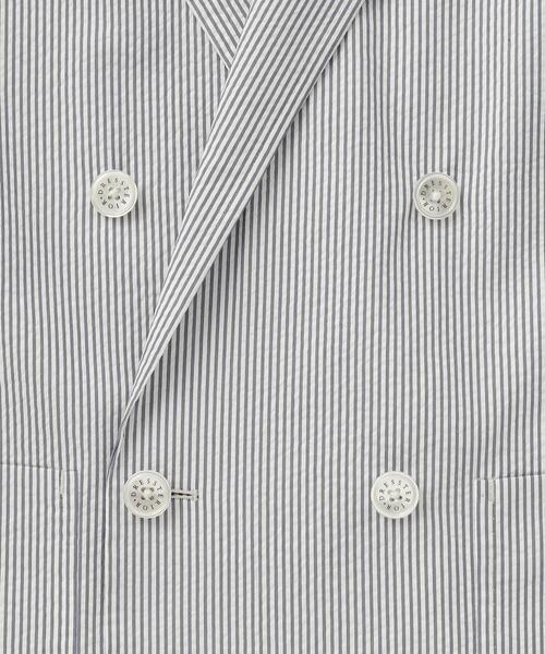 DRESSTERIOR(ドレステリア)の「【セットアップ可/吸湿速乾】COOLMAX シアサッカー サマージャケット(テーラードジャケット・メンズ・ブルー系その他3・90/92/91/94)」の9枚目の写真