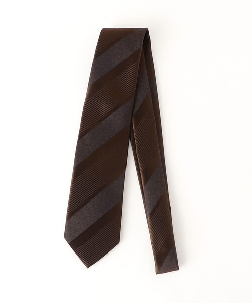 green label relaxing（グリーンレーベルリラクシング）の「GLR JAPAN VINTAGE 8.0cm ストライプ1 ネクタイ（ネクタイ・メンズ・ライラック/ダークブラウン/ネイビー/グレー・FREE）」の12枚目の写真