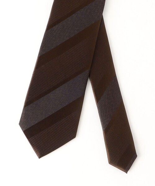 green label relaxing（グリーンレーベルリラクシング）の「GLR JAPAN VINTAGE 8.0cm ストライプ1 ネクタイ（ネクタイ・メンズ・ライラック/ダークブラウン/ネイビー/グレー・FREE）」の13枚目の写真