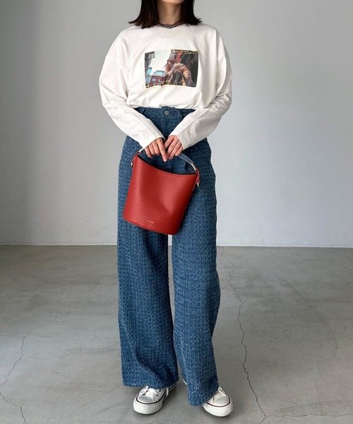 Doux archives(ドゥアルシーヴ)の「クラッシュデニムタックパンツ(デニムパンツ・レディース・ブルー/ネイビー・SMALL/MEDIUM)」の18枚目の写真