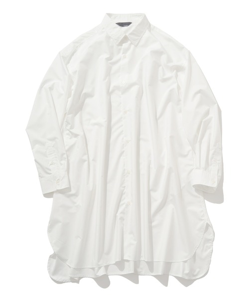 NO NEED（ノーニード）の「Aラインブロードロングシャツ（シャツ/ブラウス・メンズ・ブルー/ホワイト/その他1/その他2/ブルー系・M/L）」の2枚目の写真