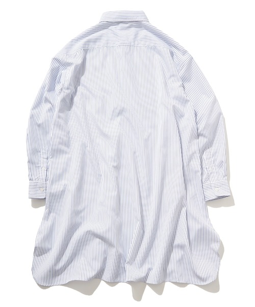 NO NEED（ノーニード）の「Aラインブロードロングシャツ（シャツ/ブラウス・メンズ・ブルー/ホワイト/その他1/その他2/ブルー系・M/L）」の6枚目の写真