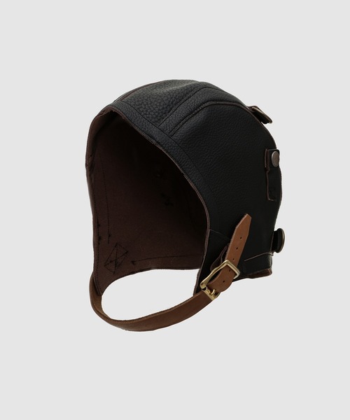 SUGARHILL(シュガーヒル)の「LEATHER FLIGHT CAP(キャップ・メンズ・ブラック・0)」の1枚目の写真