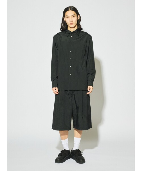 MIDIUMISOLID(ミディウミソリッド)の「MIDIUMISOLID Men’s ナイロンハーフパンツ(その他パンツ・メンズ・ベージュ/ブラック・48)」の2枚目の写真
