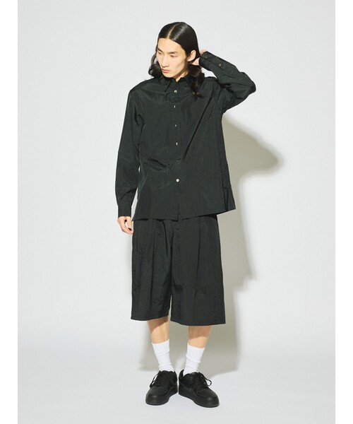 MIDIUMISOLID(ミディウミソリッド)の「MIDIUMISOLID Men’s ナイロンハーフパンツ(その他パンツ・メンズ・ベージュ/ブラック・48)」の6枚目の写真