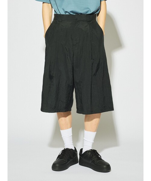 MIDIUMISOLID(ミディウミソリッド)の「MIDIUMISOLID Men’s ナイロンハーフパンツ(その他パンツ・メンズ・ベージュ/ブラック・48)」の10枚目の写真