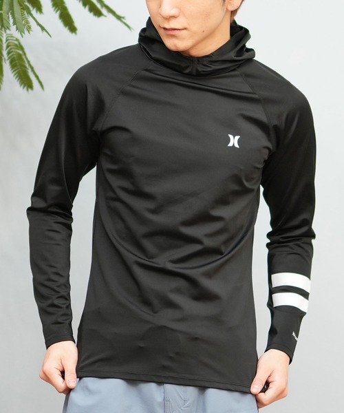 Hurley/ハーレー 長袖/ロンT フード付き UVケアラッシュガード