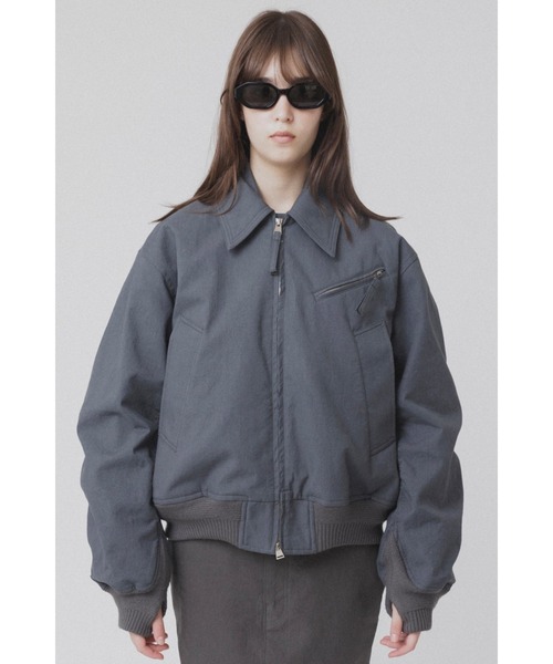 OUAT  BOMBER ボンバージャケット 2ツイード 中古・古着通販】OUAT (オーユーエーティー) BOMBER JACKET