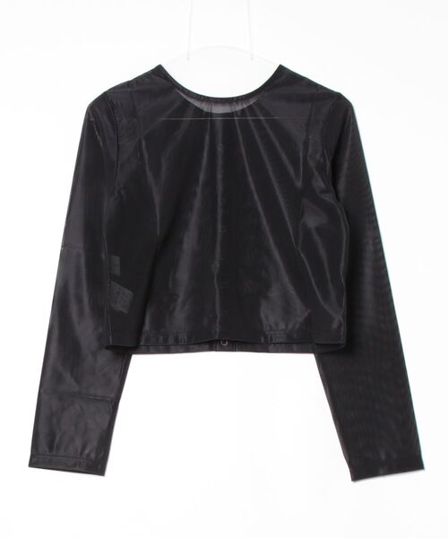 tシャツ (CREOLME)フロントボタンシアートップス レディース セール】(CREOLME)フロントボタンシアートップス（Tシャツ