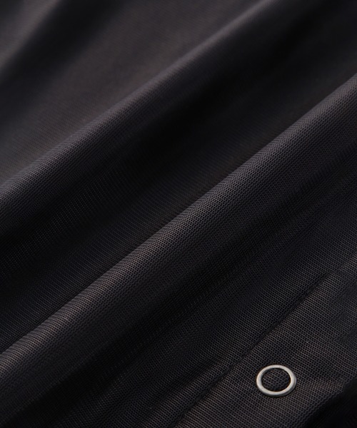 セール】(CREOLME)フロントボタンシアートップス（Tシャツ