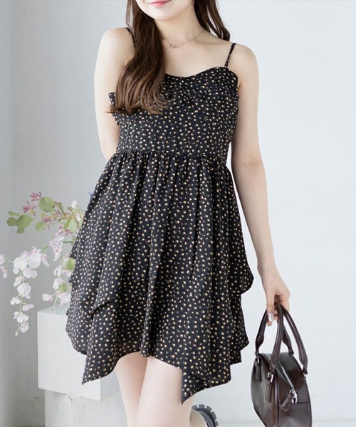 clear(クリア)の「《お気に入り数1万人突破》柄アソートキャミワンピース(ワンピース・レディース・グリーン/ブラック/ネイビー/ブラック系その他/ホワイト系その他・F/XS)」の3枚目の写真