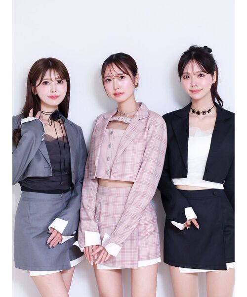 EATME（イートミー）の「ラップライクミニスカート（セットアップ可能）（スカート・レディース・ブラック/グレー/ブルー/ピンク・SMALL/MEDIUM）」の21枚目の写真