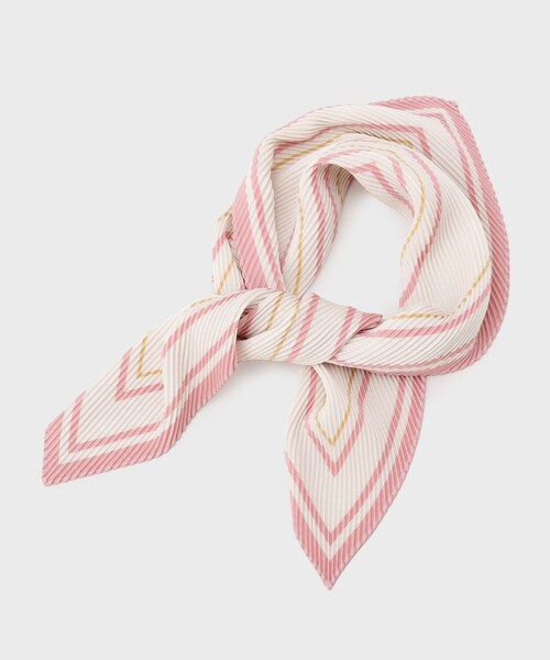 UNTITLED（アンタイトル）の「ジオメトリックプリーツスカーフ（バンダナ/スカーフ・レディース・ブルー系その他6/ホワイト系7/ピンク系1・99）」の4枚目の写真