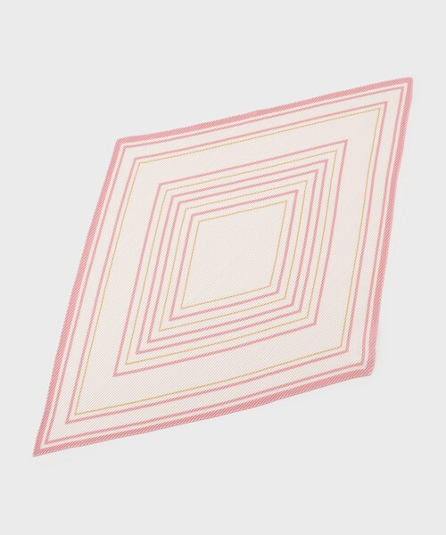 UNTITLED（アンタイトル）の「ジオメトリックプリーツスカーフ（バンダナ/スカーフ・レディース・ブルー系その他6/ホワイト系7/ピンク系1・99）」の5枚目の写真