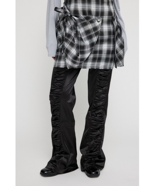 LAGUA GEM（ラグアジェム）の「SHINY GATHER パンツ（その他パンツ・レディース・ライトベージュ/ブラック/グレー・MEDIUM/SMALL）」の2枚目の写真