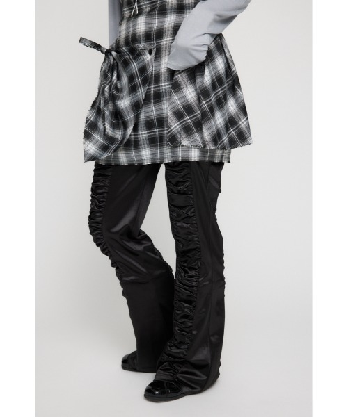 LAGUA GEM（ラグアジェム）の「SHINY GATHER パンツ（その他パンツ・レディース・ライトベージュ/ブラック/グレー・MEDIUM/SMALL）」の5枚目の写真