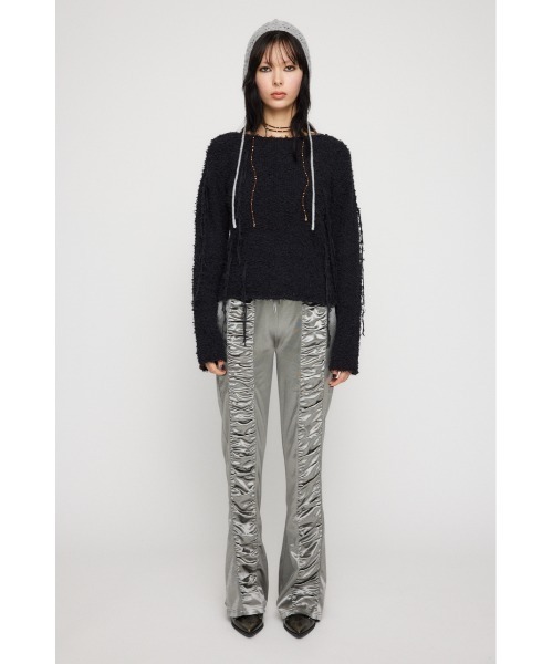 LAGUA GEM（ラグアジェム）の「SHINY GATHER パンツ（その他パンツ・レディース・ライトベージュ/ブラック/グレー・MEDIUM/SMALL）」の12枚目の写真