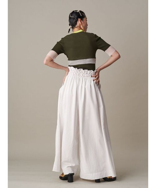 セール】COLOR BLOCK SHEER TOP / カラーブロックシアートップ