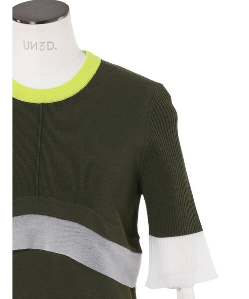 セール】COLOR BLOCK SHEER TOP / カラーブロックシアートップ