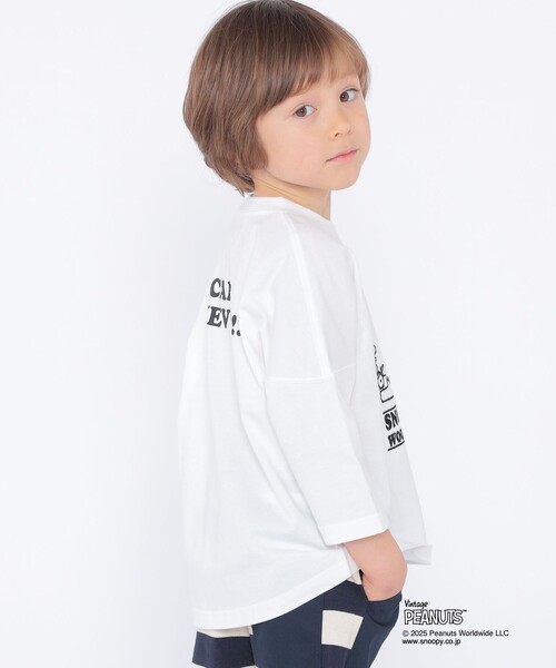 SHIPS（シップス）の「SHIPS KIDS:100～130cm / スヌーピー 七分袖 TEE（Tシャツ/カットソー・キッズ・ライトブルー/ホワイト系/ピンク・110/100/120/130）」の21枚目の写真