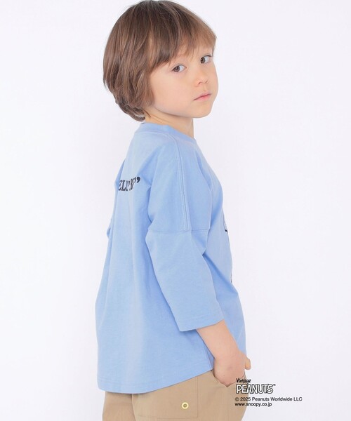 SHIPS（シップス）の「SHIPS KIDS:100～130cm / スヌーピー 七分袖 TEE（Tシャツ/カットソー・キッズ・ライトブルー/ホワイト系/ピンク・110/100/120/130）」の7枚目の写真