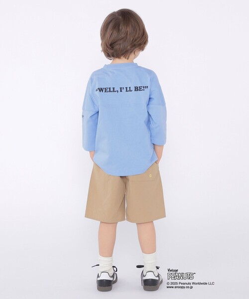 SHIPS（シップス）の「SHIPS KIDS:100～130cm / スヌーピー 七分袖 TEE（Tシャツ/カットソー・キッズ・ライトブルー/ホワイト系/ピンク・110/100/120/130）」の11枚目の写真