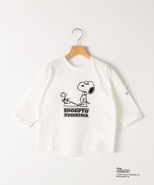 SHIPS（シップス）の「SHIPS KIDS:100～130cm / スヌーピー 七分袖 TEE（Tシャツ/カットソー・キッズ・ライトブルー/ホワイト系/ピンク・110/100/120/130）」の12枚目の写真