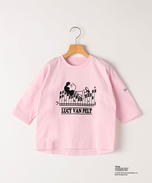 SHIPS（シップス）の「SHIPS KIDS:100～130cm / スヌーピー 七分袖 TEE（Tシャツ/カットソー・キッズ・ライトブルー/ホワイト系/ピンク・110/100/120/130）」の19枚目の写真