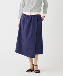 ツイルストレッチ ラップデザインスカート